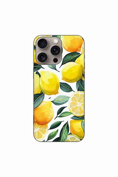 OEM Husa compatibila cu Apple iPhone 16 Pro Max Silicon Gel Tpu Model Lemons ...
