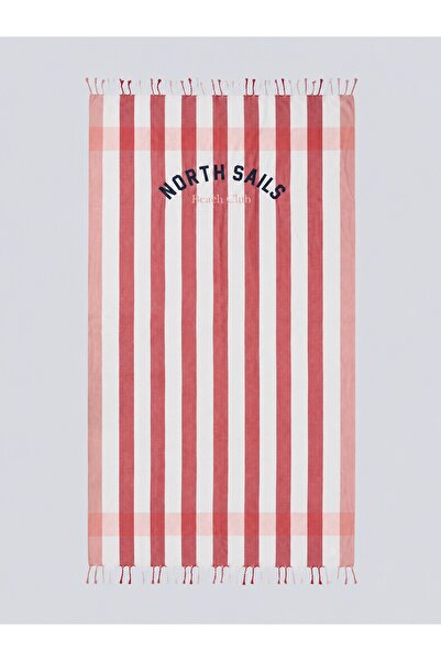 North Sails Çizgili Organik Pamuk Plaj Havlusu