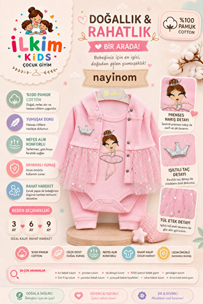 Nayinom İlkim Kids Çocuk Butik Giyim Balerin Kız Bebek Takım