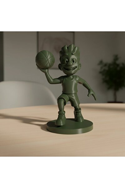 OEM Figurină Jucător Baschet Stil Desen Animat Decor Birou Sportiv