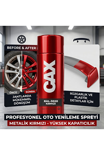 caxcolors CAX Profesyonel Oto Jant Ve Rüzgarlık Yenileme Sprey Boyası 400 ml ...
