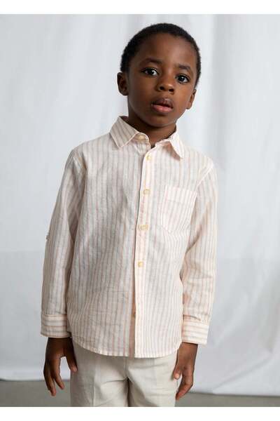 MAYORAL Boy's Long Sleeve Shirt Orange