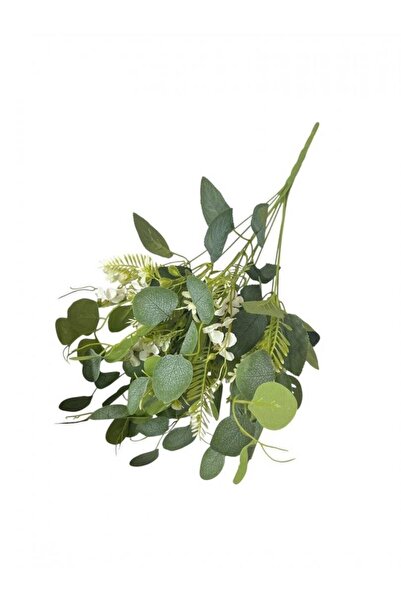 OEM Buchet Eucalipt Cu Flori Albe 58cm