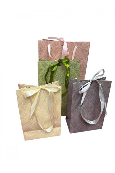 OEM Pungi Cadou Imprimeu Dantelat Si Funda 12/set 18x26x9.5cm Gri