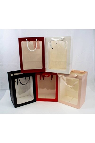 OEM Pungi Vertical Cu Geam 30x20x16 10/Set Mica Rosu