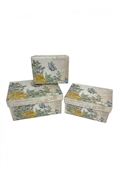 OEM Cutii Carton Dreptunghiulare Trandafir 3/Set