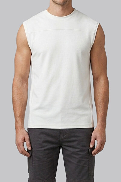 Cazador Erkek Kolsuz Bisiklet Yaka T-Shirt Regular Fit Esnek Kumaş Günlük Kul...