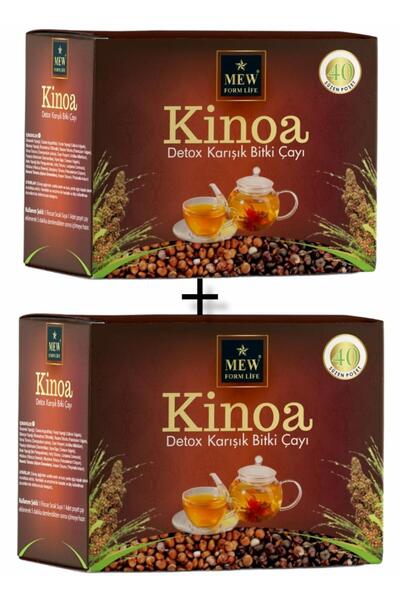 MEW FORM LİFE Kinoa Detox Çayı 40 Lı Süzen Poşet 2 Paket