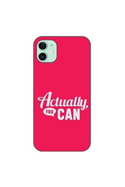 OEM Husa compatibila cu Apple iPhone 11 Silicon Gel Tpu Model Mesaj Actually ...