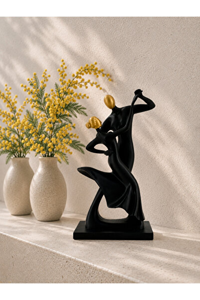 Elana Design Zarif Çift Kadın ve Erkek Dekoratif Biblo – Modern Aşk Heykeli |...