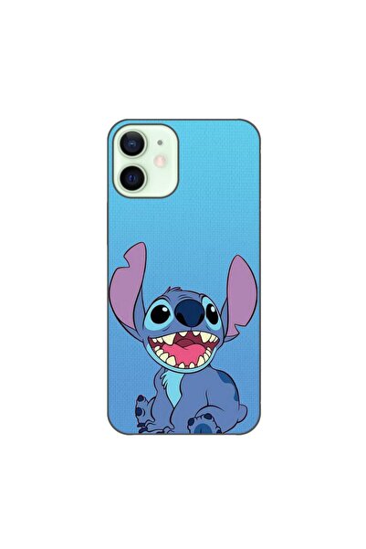 OEM Husa compatibila cu Apple iPhone 12 Mini Silicon Gel Tpu Model Stitch Blue
