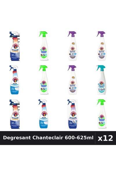 Chanteclair Set 12 Degresant Universal 600-625ml - Lamaie, Lavanda, Mosc, Ant...