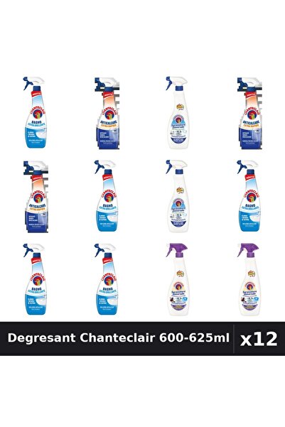 Chanteclair Set 12 Degresant Universal 600-625ml - 5 Arome Asortate Curatenie