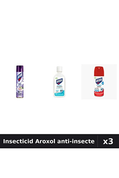 Aroxol Set 3 Insecticid - Spray 250ml, 100ml + Loțiune Repelent 85ml