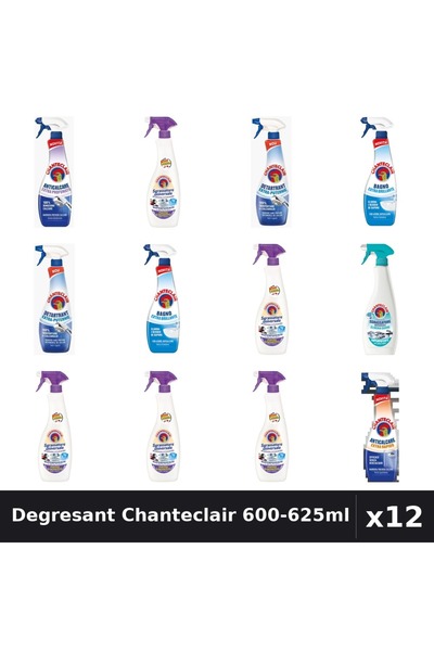 Chanteclair Set 12 Degresant Universal 600-625ml - Mosc, Lavanda, Anticalcar