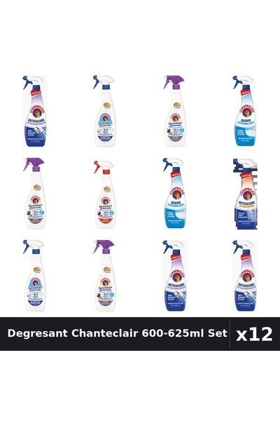 Chanteclair Set 12 Degresant Universal 600-625ml - 7 Arome, Bicarbonat, Lavan...