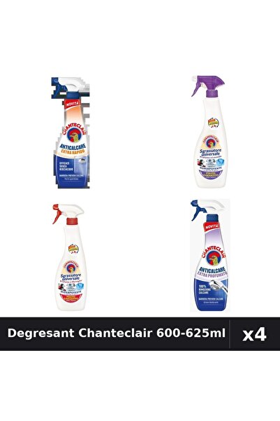 Chanteclair Set 4 Degresant Universal 600-625ml - Lavanda, Marsilia, Anticalcar