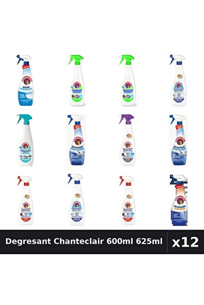 Chanteclair Set 12 Degresant Universal 600ml-625ml - 8 Arome, Anticalcar, Det...
