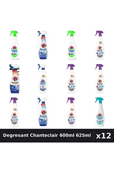 Chanteclair Set 12 Degresant Universal 600ml-625ml - 7 Arome, Anticalcar, Det...