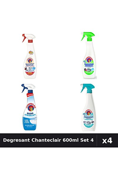 Chanteclair Set 4 Degresant Universal 600ml - Marsilia, Lamaie, Anti-Miros, A...