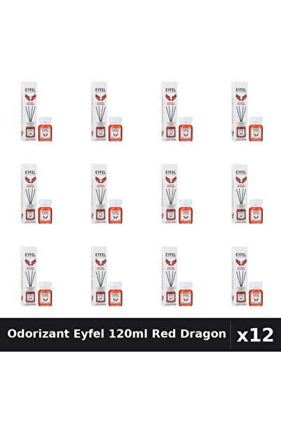 Eyfel Set 12 Odorizant Camera Betisoare Red Dragon 120ml - Parfum Intens