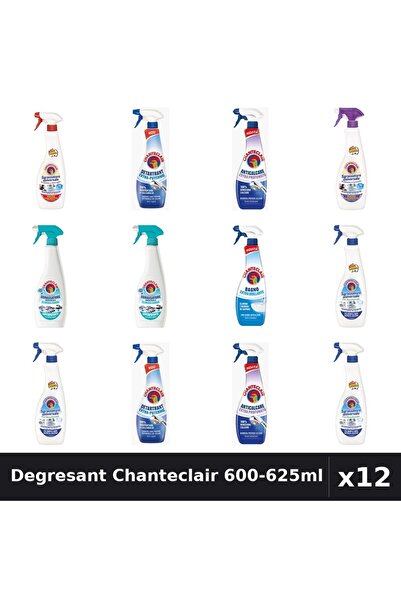 Chanteclair Set 12 Degresant Universal 600-625ml - 7 Arome, Bicarbonat, Marsilia