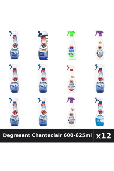 Chanteclair Set 12 Degresant Universal 600-625ml - Lamaie, Lavanda, Marsilia,...
