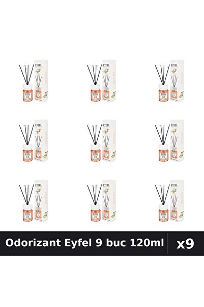 Eyfel Set 9 Odorizant Camera Betisoare Acacia - 120ml Parfum Intens