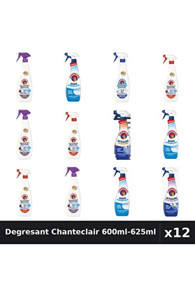 Chanteclair Set 12 Degresant Universal 600ml-625ml - 7 Arome, Anticalcar, Cur...