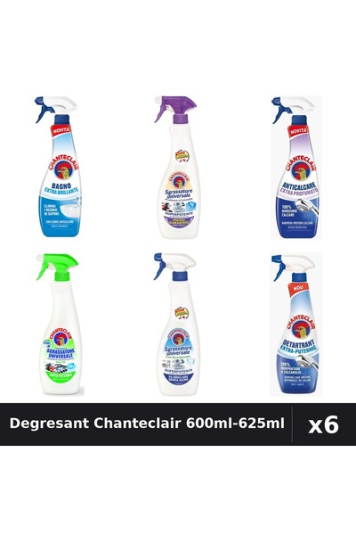 Chanteclair Set 6 Degresant Universal 600ml-625ml - Lavanda, Lămâie, Bicarbonat