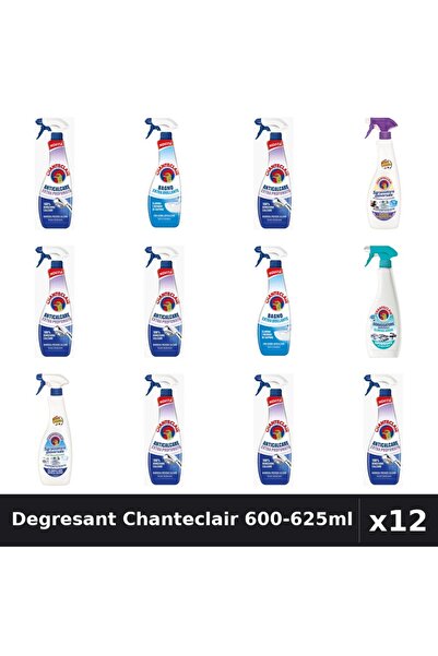 Chanteclair Set 12 Degresant Universal 600-625ml - 5 Arome, Anticalcar, Stral...