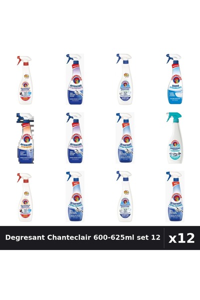 Chanteclair Set 12 Degresant Universal 600-625ml - Marsilia, Bicarbonat, Anti...