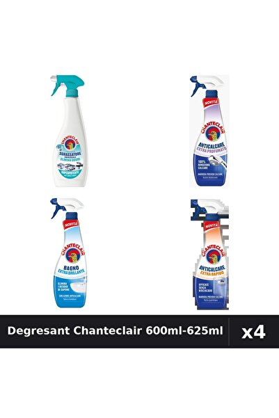 Chanteclair Set 4 Degresant 600ml-625ml - Universal, Anticalcar, Parfumat, St...
