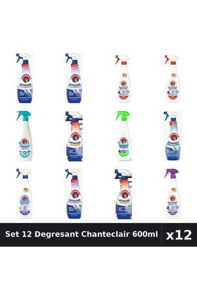 Chanteclair Set 12 Degresant Universal 600ml - Anti-Miros, Bicarbonat, Extra ...