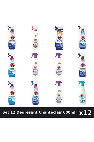 Chanteclair Set 12 Degresant Universal 600ml - Anti-Miros, Extra Parfumat, Ex...