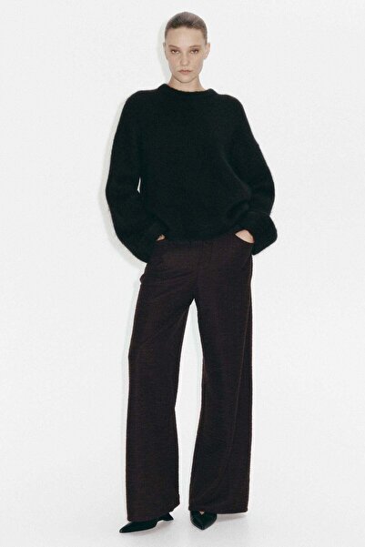 H&M Wide bouclé trousers