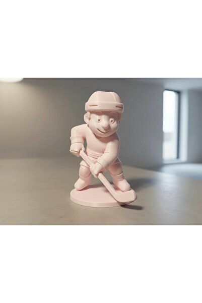 OEM Hockey Player Figurine Cartoon Style Sports Decor