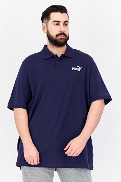Puma Men Sportswear Fit Brand Logo Training Polo Shirts, Navy