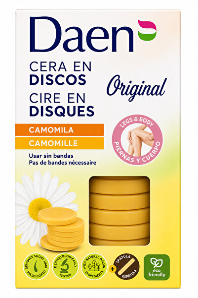 Daen Ceară Depilatoare în Discuri cu Mușețel, 100 g, Pentru Picioare și Corp,...