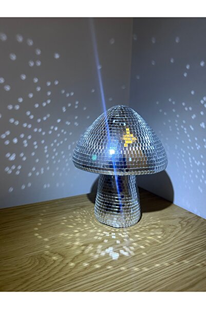 Gleamiro Studio Retro Disko Topu Mantar Dekorasyon - Aynalı Disco Topu Mantar...