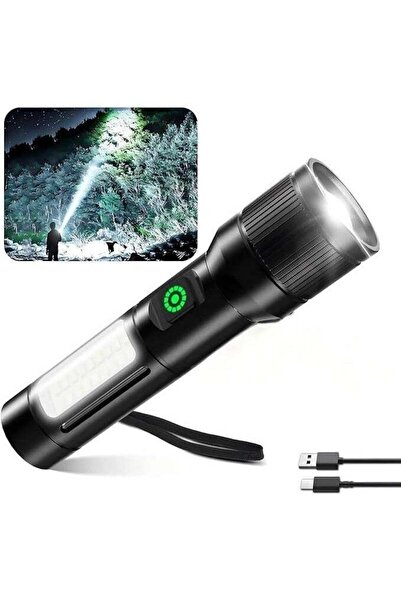 Arabest LED Flashlight,Rechargeable,Adjustable Focus,6 Lighting Modes,High-Pe...