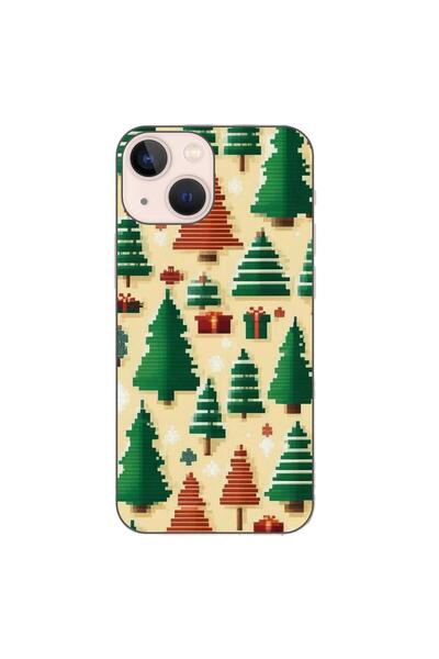 OEM Husa compatibila cu Apple iPhone 13 Mini Silicon Gel Tpu Model Pixel Art ...