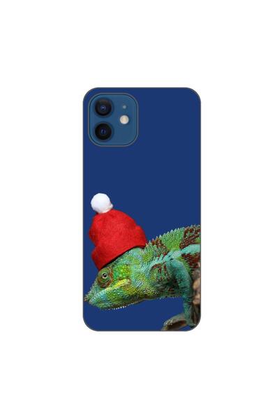 OEM Husa compatibila cu Apple iPhone 12 Silicon Gel Tpu Model Craciun Cameleon