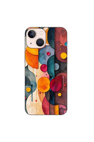 OEM Husa compatibila cu Apple iPhone 13 Mini Silicon Gel Tpu Model Abstract S...
