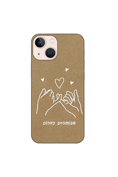 OEM Husa compatibila cu Apple iPhone 13 Mini Silicon Gel Tpu Model BFF Pinky ...
