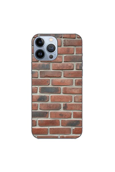 OEM Husa compatibila cu Apple iPhone 13 Pro Max Silicon Gel Tpu Model Brick Wall