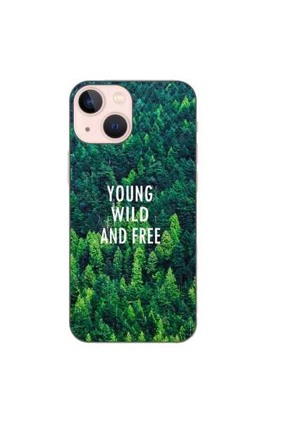OEM Husa compatibila cu Apple iPhone 13 Mini Silicon Gel Tpu Model Wild and Free