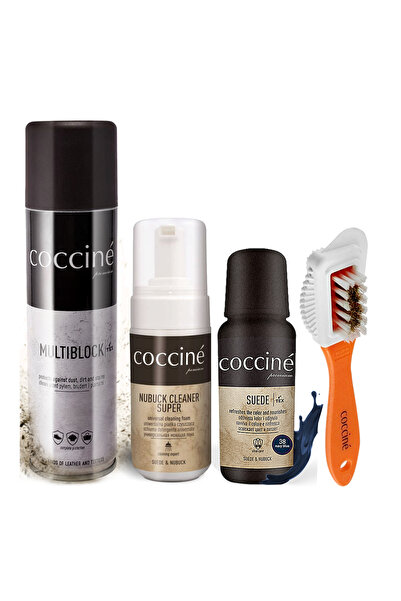 Coccine Set de 4 in 1 Renovator Navy pentru Suede si Nubuck
