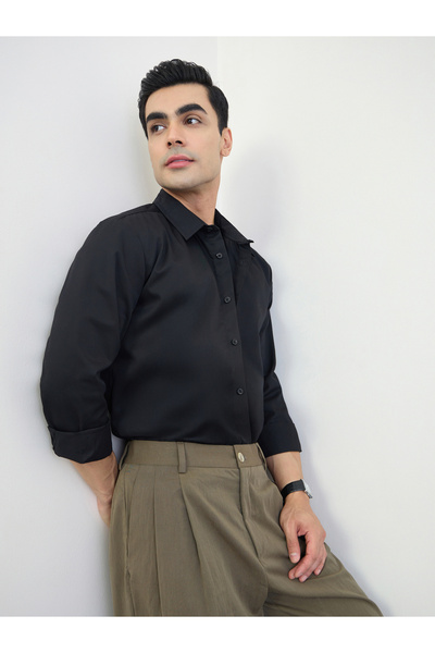 Styli Men Regular Fit Solid Shirt