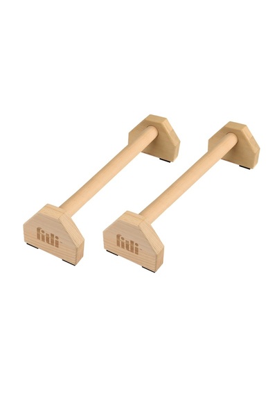 Fitli Set de 2 mânere din lemn pentru flotări, antiderapante, pentru fitness,...